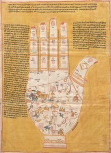 Historical Indian palmistry illustrations