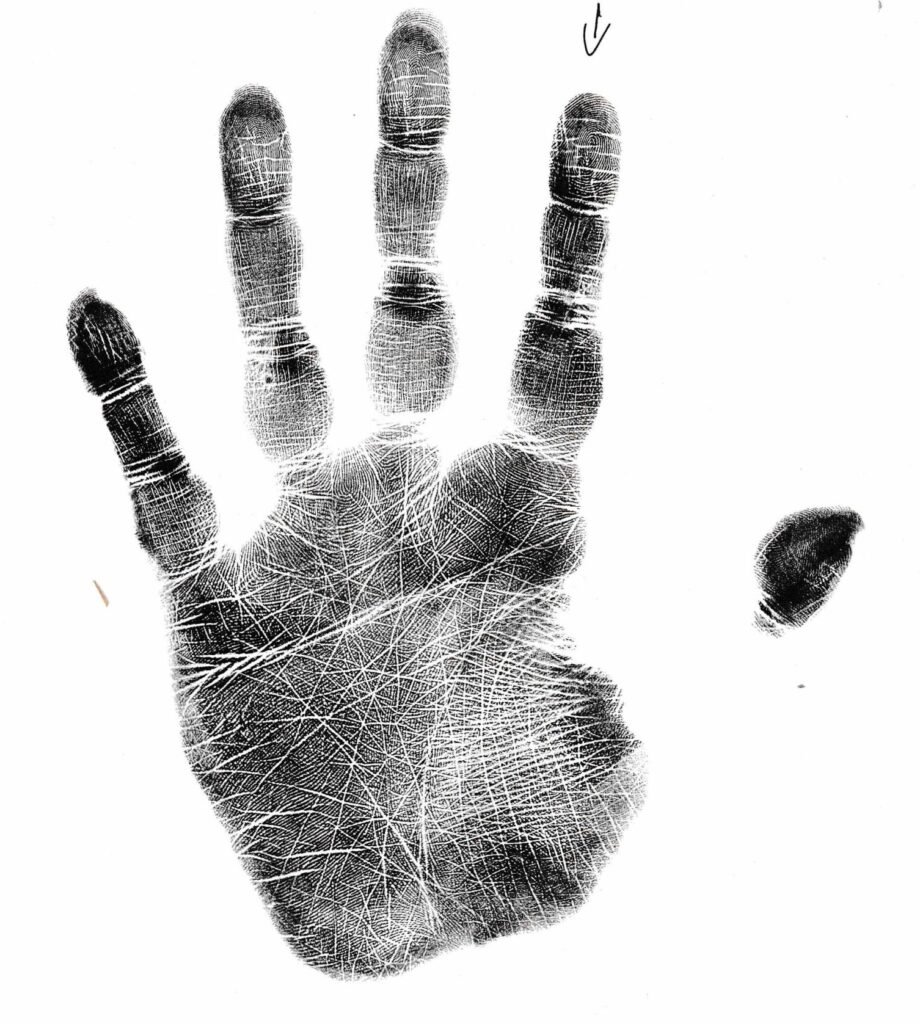 A full hand with fine, soft lines